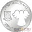 Kiribati CHRISTMAS CUT-OUT ANGEL SHAPE Silver coin $20 Diamond dust 2015 Unique shape 2 oz